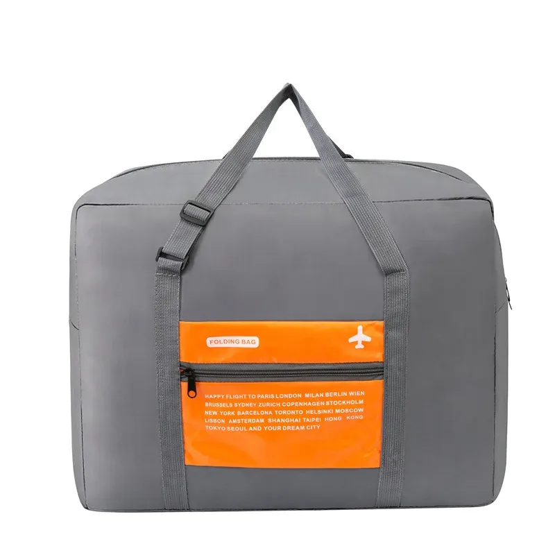 coréen pliable carré avion le sac fourre-tout sac à main étanche emballage cubes pour voyage oxford tissu week-end sac de voyage bagages