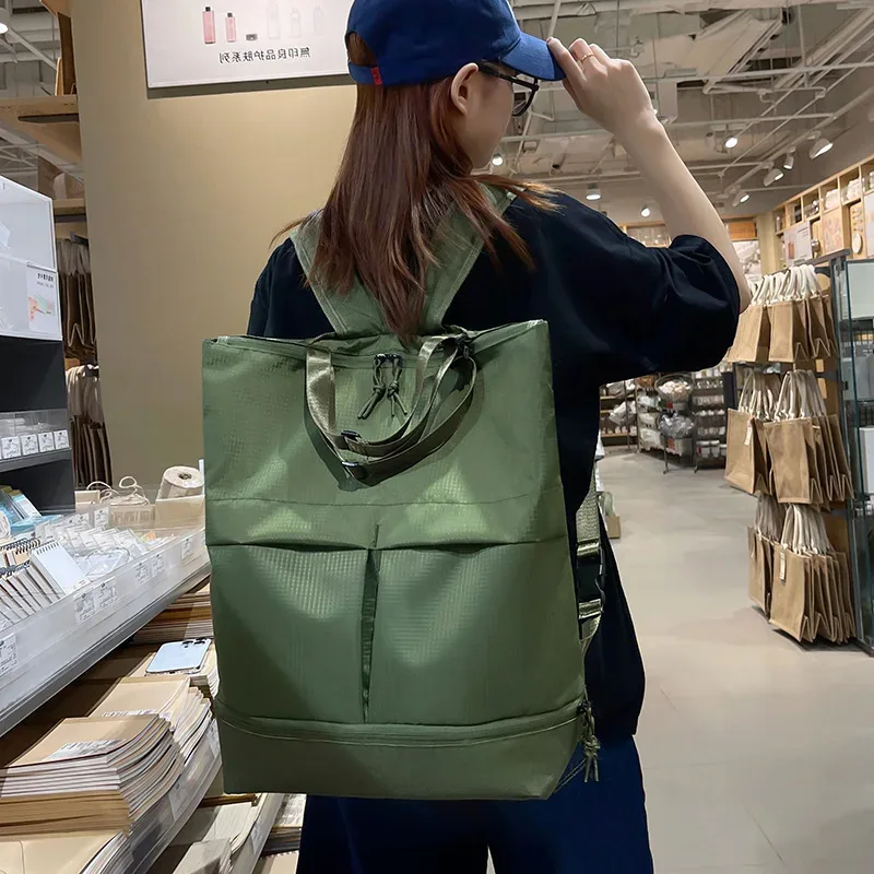 Sac à dos convertible grande capacité, sac à bandoulière pour homme et femme, sac de voyage décontracté, sac de sport, sac à dos de jour