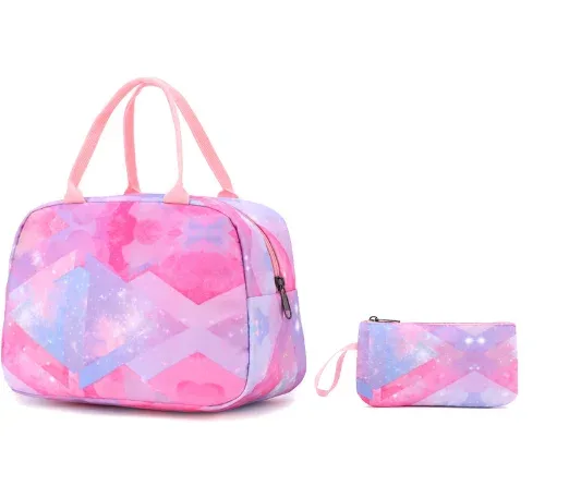 sac de chariot d'école, ensemble de sac à dos à roulettes pour filles, ensemble de sacs de chariot d'école primaire 3 pièces avec sac à déjeuner, sac à stylos pour garçon