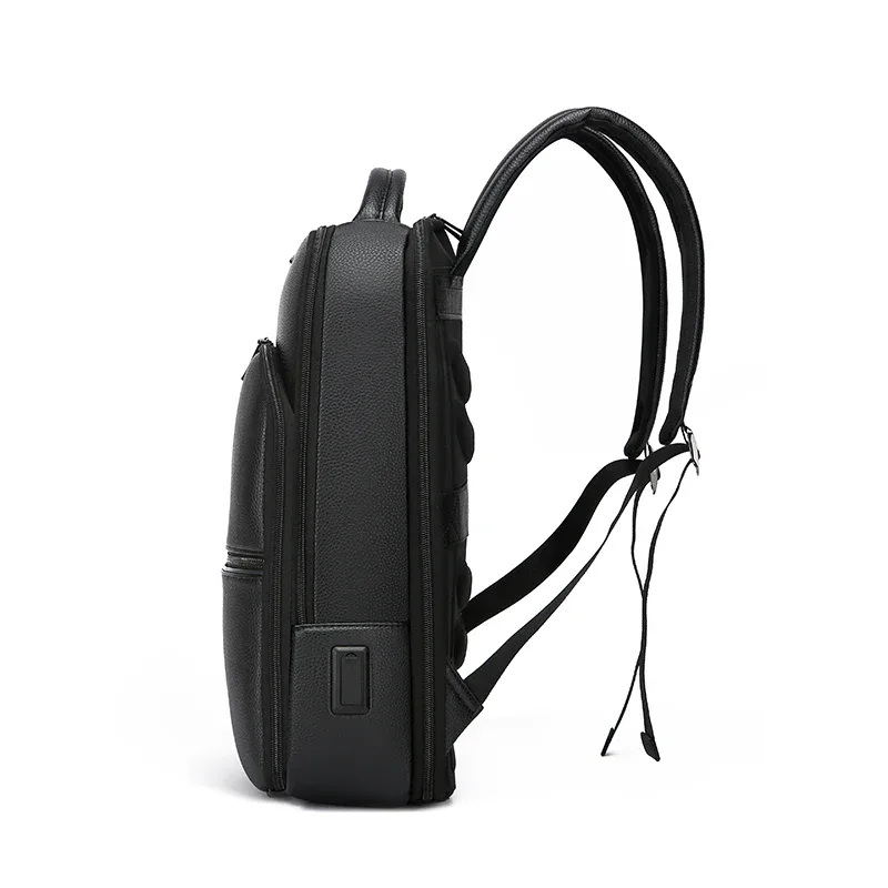 sac à dos d'affaires résistant à l'usure pour hommes, sac d'ordinateur avec chargeur usb de 15.6 pouces, sac à dos de banlieue simple de grande capacité