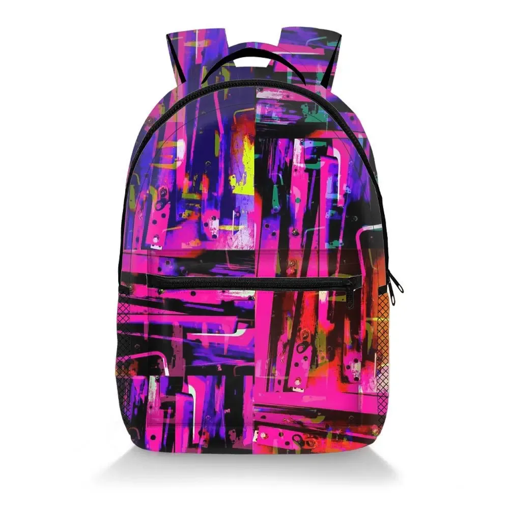 sac à dos hip hop populaire pour étudiants, sac à dos coloré à géométrie colorée, impression 3d, oxford, imperméable, pour garçons/filles, sacs à dos de voyage