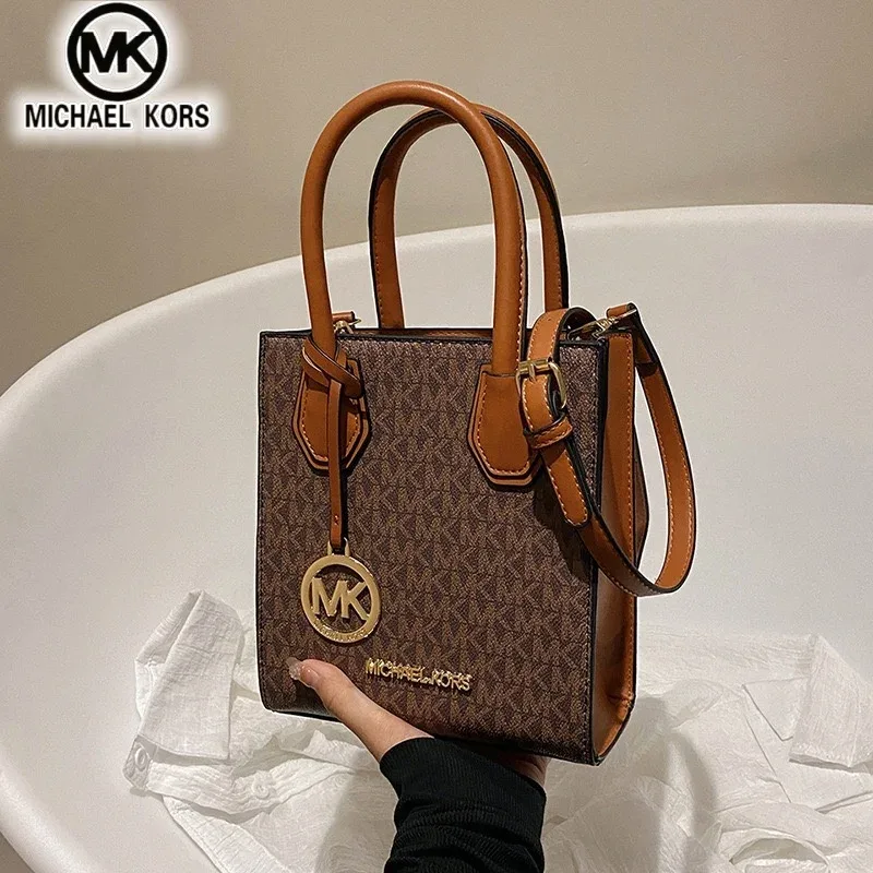 sac à bandoulière michael kors pour femmes, sac seau décontracté à motif lettres, sac sous le bras pour partitions de musique, sac de voyage mk pour filles