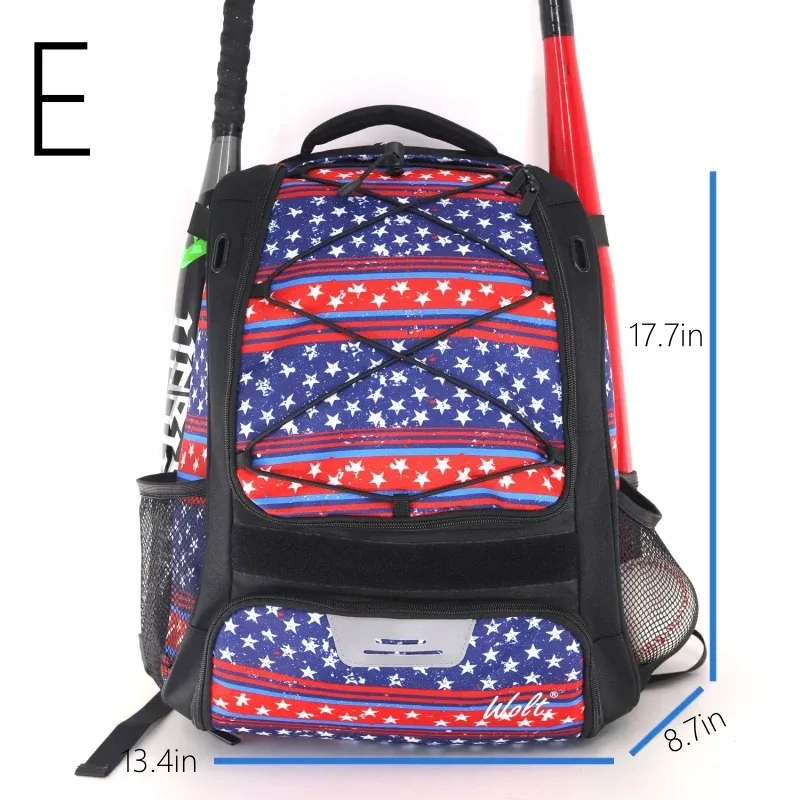 sac à dos de baseball softball avec compartiment pour chaussures, batte de softball d'extérieur, grande capacité, pour jeune adulte