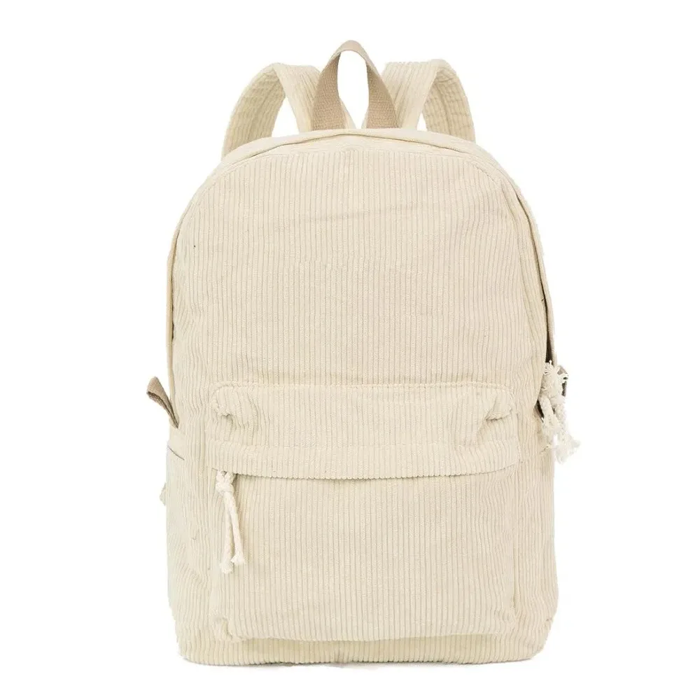 sac à dos personnalisé en velours côtelé avec broderie de nom en corde de coton – cadeau de rentrée scolaire pour enfants, filles et garçons