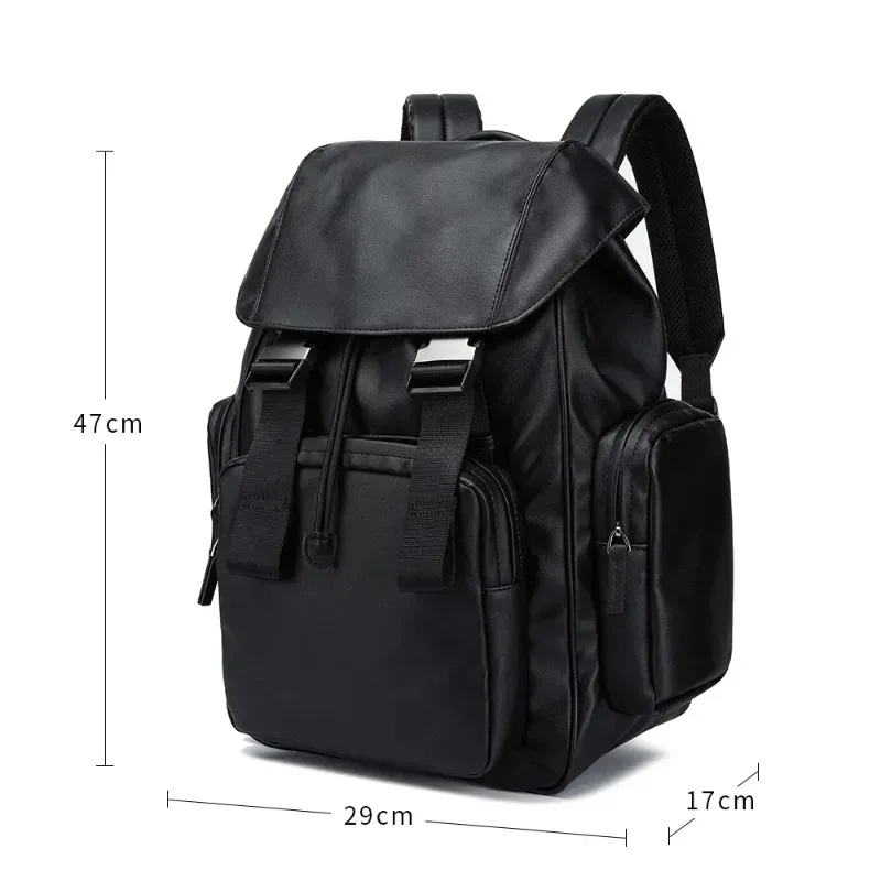 sac à dos rétro de luxe pour hommes, sac à dos à rabat à fermoir, grande capacité, sacs pour ordinateur portable, plusieurs poches, sacs à dos de voyage