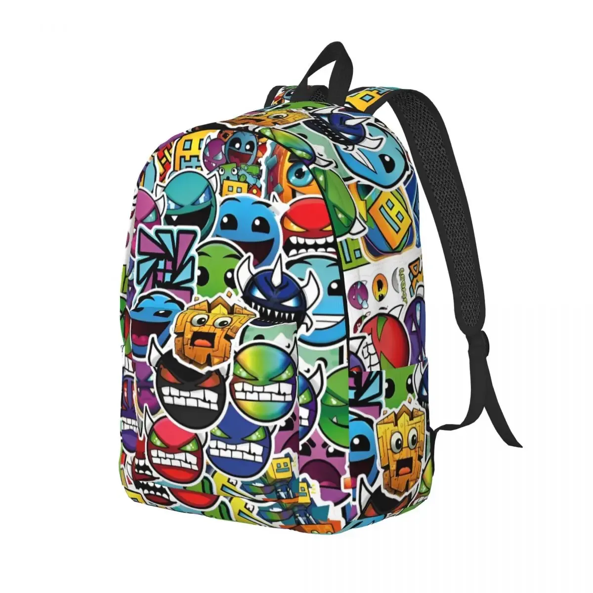 géométrie cube gaming dash sac à dos pour hommes femmes adolescent lycée affaires sac à dos ordinateur portable toile sacs sport