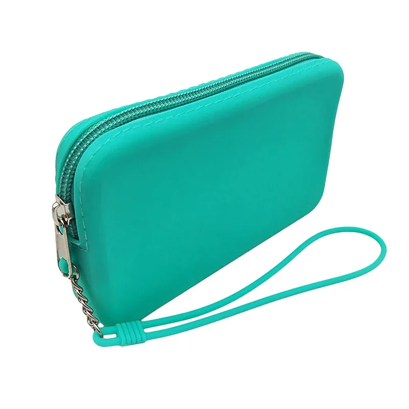 sac de rangement cosmétique carré en silicone, étui étanche, porte-pinceau de maquillage de voyage, sac de rangement numérique portable, 1 pièce