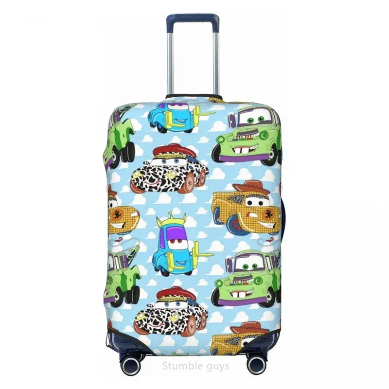 housse de bagage élastique essentielle pour les voyages, imprimé voiture, convient aux valises de 18 à 32 pouces, durable, anti-poussière, lavable, anti-rayures