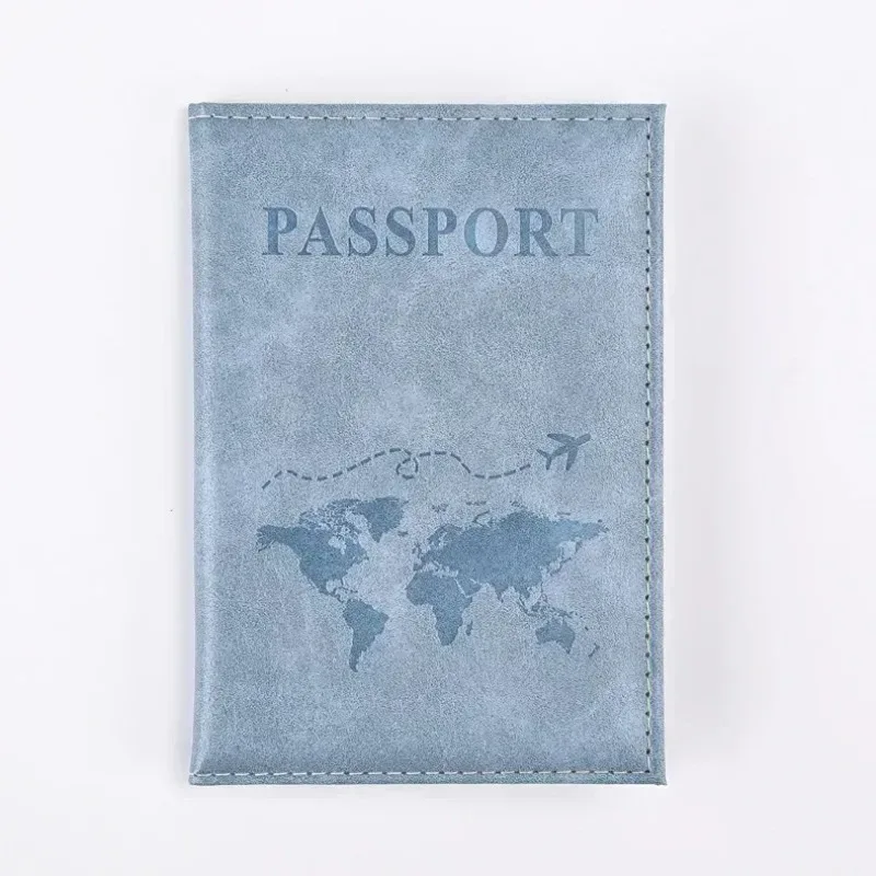 portefeuille de voyage en cuir pu pour passeport, organiseur de cartes, accessoires de voyage tendance pour femmes/hommes