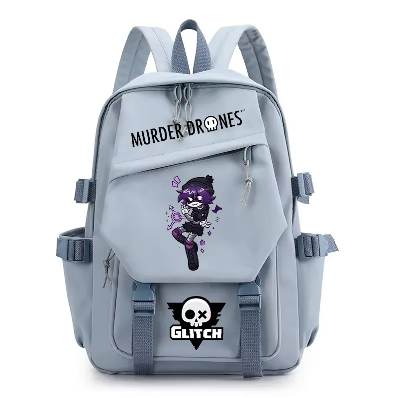 sacs à dos fashion murder drones pour étudiants, sac à dos à double bandoulière imprimé dessin animé, sac à do