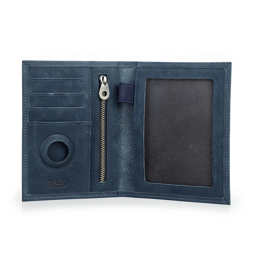 porte-passeport en cuir de vache véritable, portefeuille de voyage avec étui airtag, pochette anti-perte, porte-carte, blocage rfid, couverture de passeport
