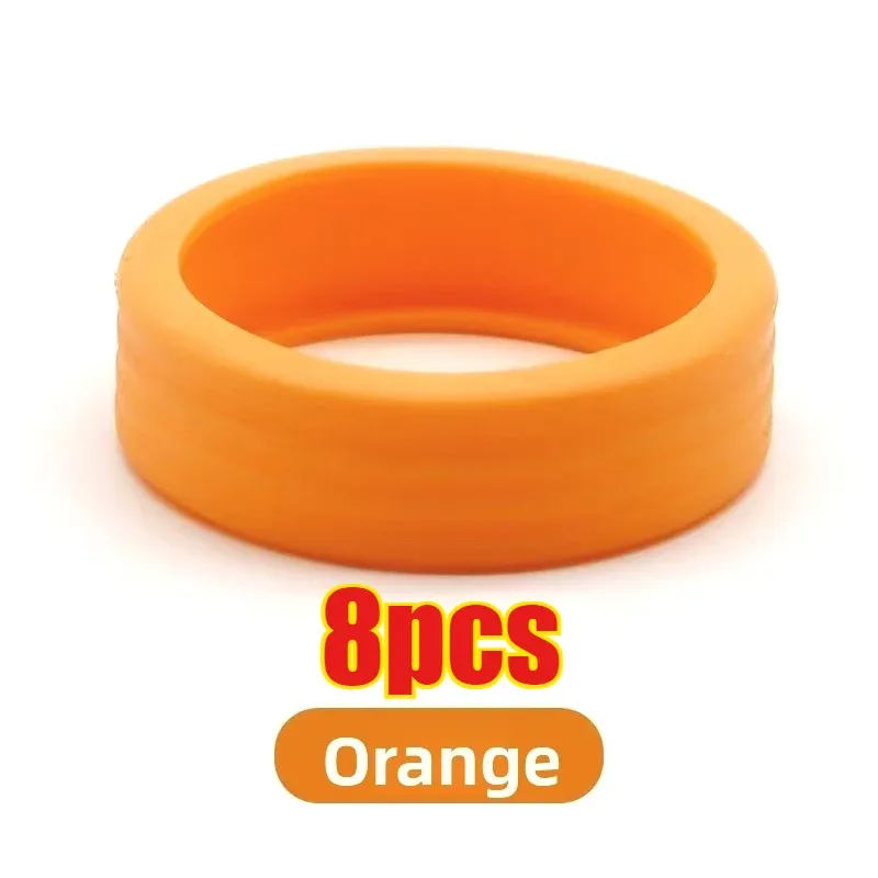 protecteur de roue en silicone, 8 pièces, compartiment à bagages, housse de protection de roue, boîtier de chariot, manchon à roulettes silencieux, accessoires de valise