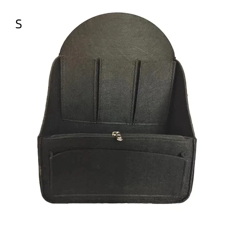 insert de sac à dos portable en feutre, petit sac de rangement pour cosmétiques, organisateur de maquillage, séparateur de sac de voyage, sac à bandoulière compatible avec divers sacs