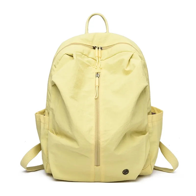 sac à dos en nylon pour femmes, grande capacité, léger, imperméable, sac à dos décontracté de style coréen pour les voyages, l'école, la randonnée, les sports de plein air