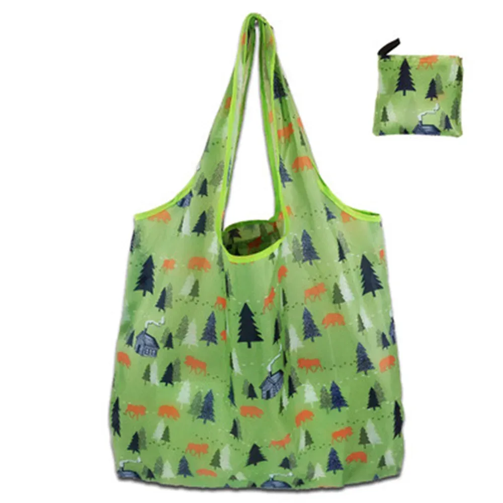 sacs à provisions réutilisables pour femmes, sac fourre-tout pliable, sac d'épicerie pour cuillère à soupe, sacs à main pliants de grande capacité, sac à cosmétiques de maquillage portable, nouveau