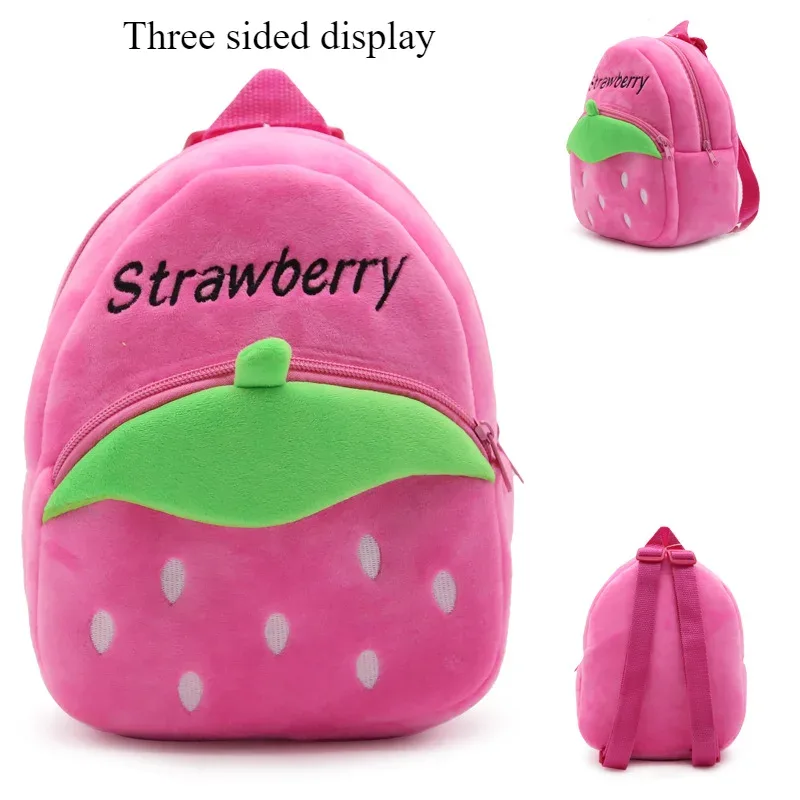 sac à dos de dessin animé mignon pour enfants de 1 à 3 ans, sac à dos en peluche pour les sorties de printemps, sac à dos portable amusant pour la maternelle