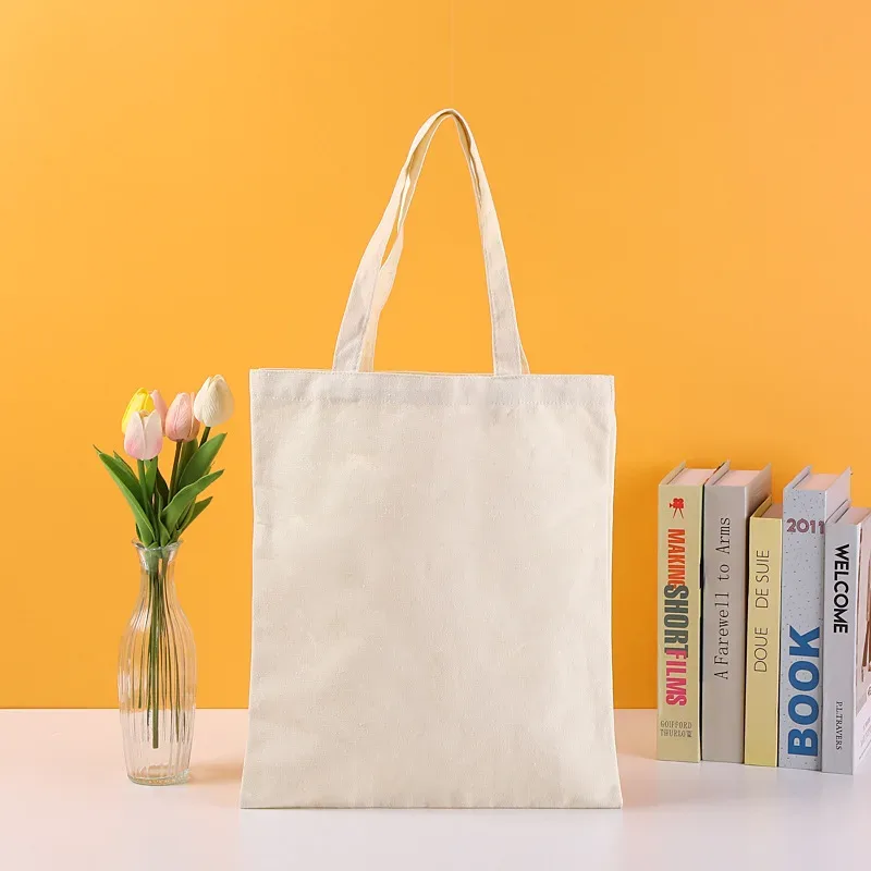 sac de shopping personnalisé, sac fourre-tout en toile avec logo, vente en gros en vrac, 100 pièces/lot, sac en coton réutilisable