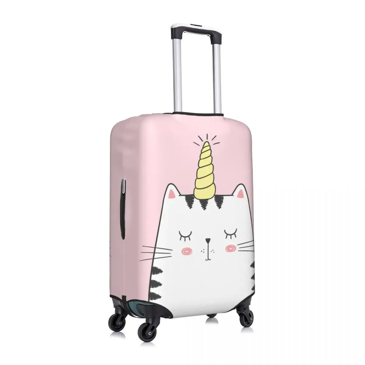 juste de valise chat mignon avec corne de nairobi orn, protection de vol, fournitures de bagages pratiques, anime, affaires