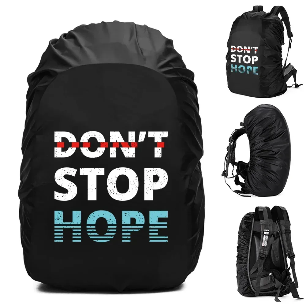 housse de pluie pour sac à dos, 20-70l, pour camping en plein air, randonnée, alpinisme, anti-poussière, imperméable, motif de phrase