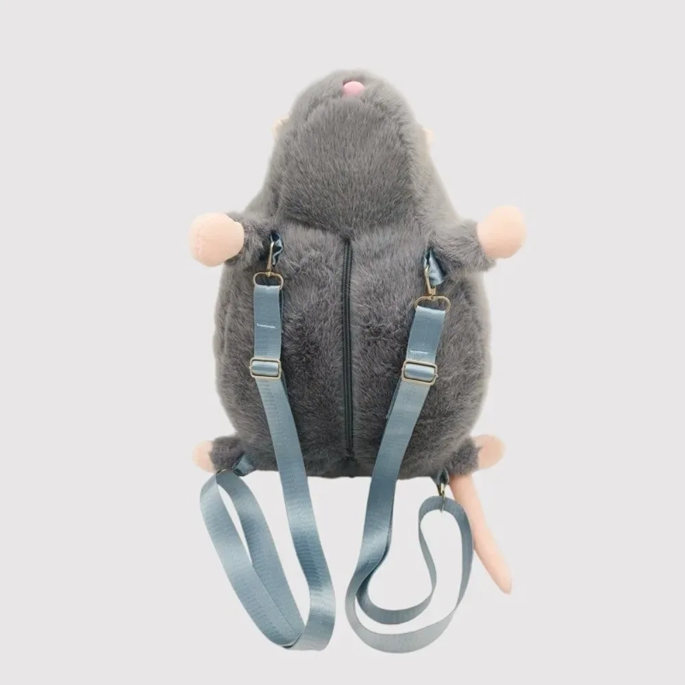 nouveau dessin animé fleur branche rat sac à dos fleur branche rat mignon réaliste souris sac à dos doux figure animale