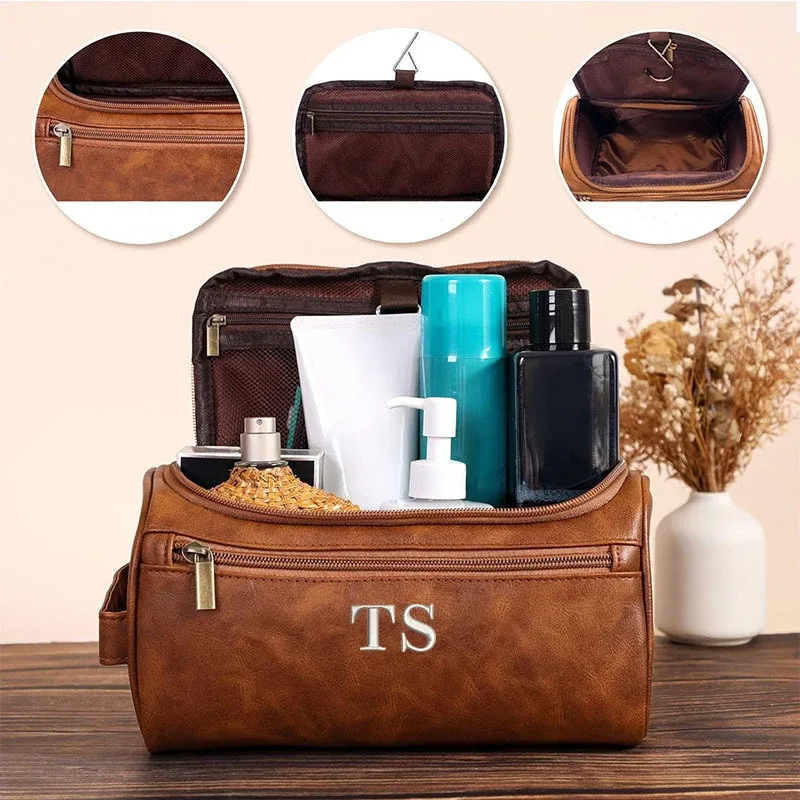 grande trousse de maquillage étanche personnalisée pour hommes et femmes, sac à main d'aviation, sac de rasage de salle de bain, cosmétiques, voyage, affaires