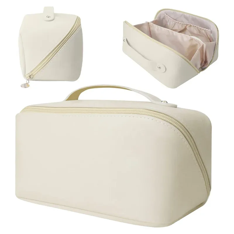 sac cosmétique portable avec nom personnalisé pour femme, sacs de rangement d'oreiller brodés personnalisés, trousse de toilette en pu, nouveau