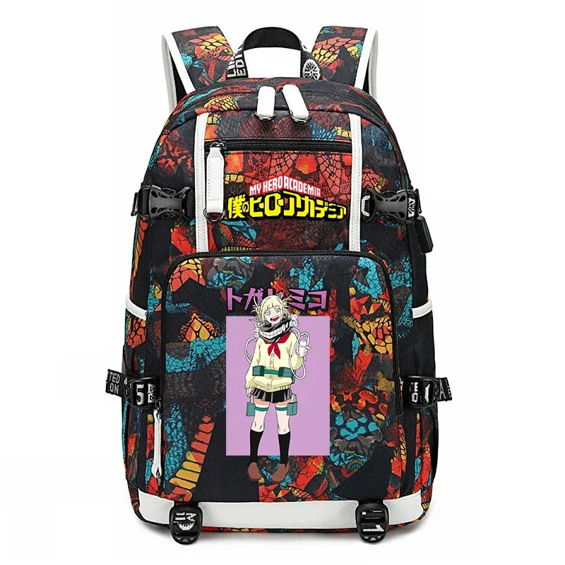 sac à dos d'école imprimé my hero academia, sac à dos unisexe de grande capacité pour garçons et filles, sac à dos de voyage décontracté