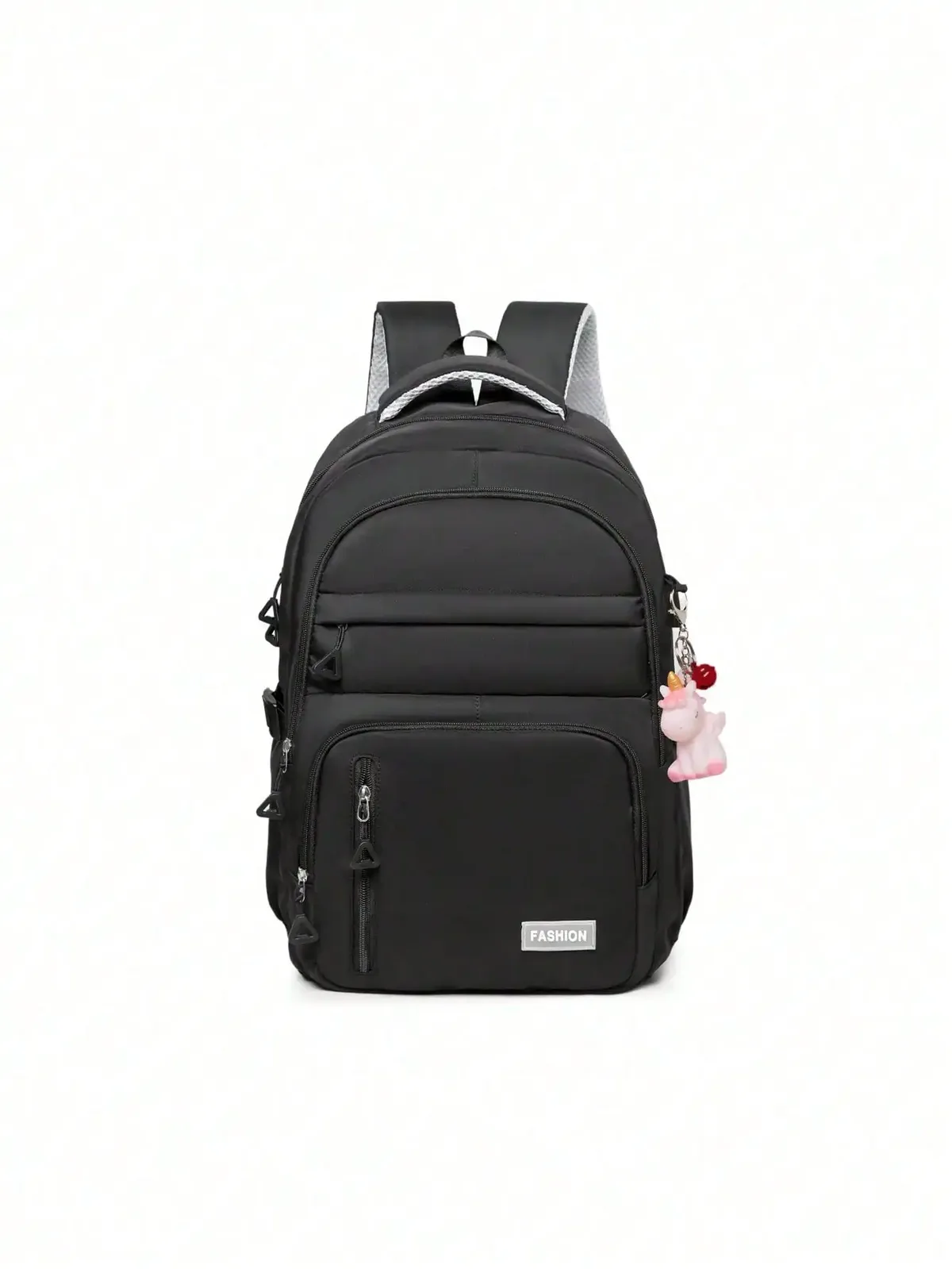 sac à dos tendance en nylon léger de couleur unie, multifonctionnel, grande capacité, pratique, idéal pour les étudiants, adapté à un usage quotidien