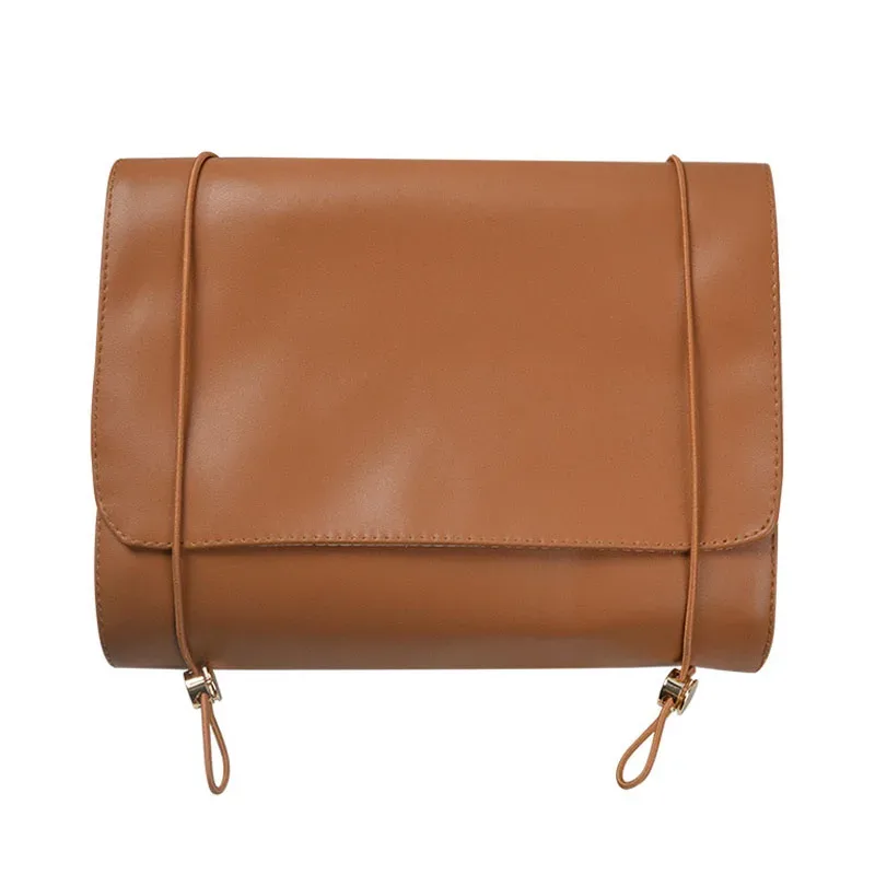 sac à cosmétiques en cuir pu avec lettres personnalisées, sac de rangement pour pinceaux de maquillage de voyage, sac de lavage quatre en un détachable, pratique à la mode