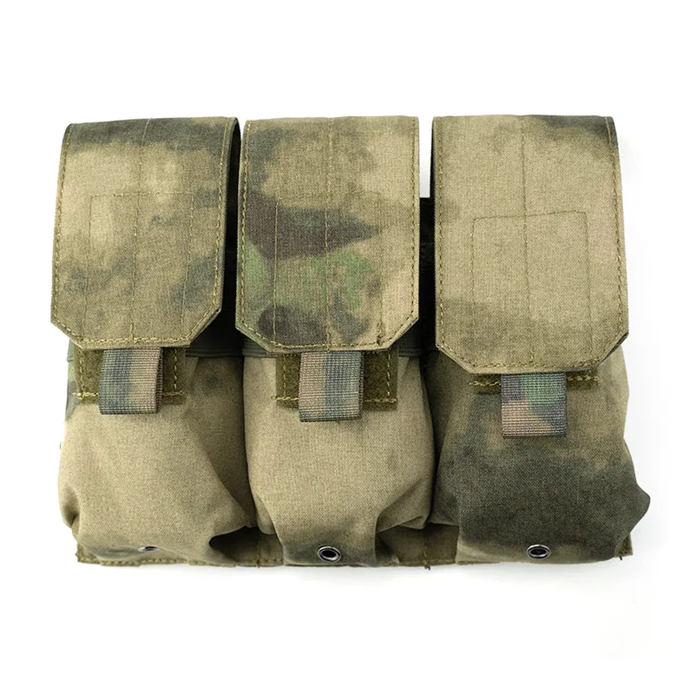 sac de rangement tactique triple pour accessoires d'extérieur, sac d'accessoires pour gilet molle