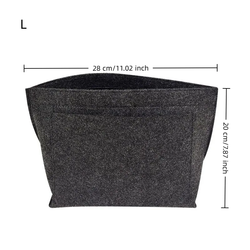 insert en feutre pour sac à main, organisateur de sac de voyage portable en forme de dumpling, support pour trousse de maquillage en tissu feutré