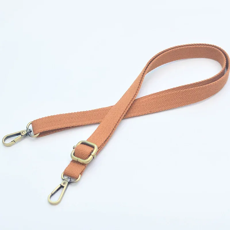 20mm de large toile sac accessoires bandoulière épaissi réglable haute qualité bronze boucle sac à bandoulière sangle en gros