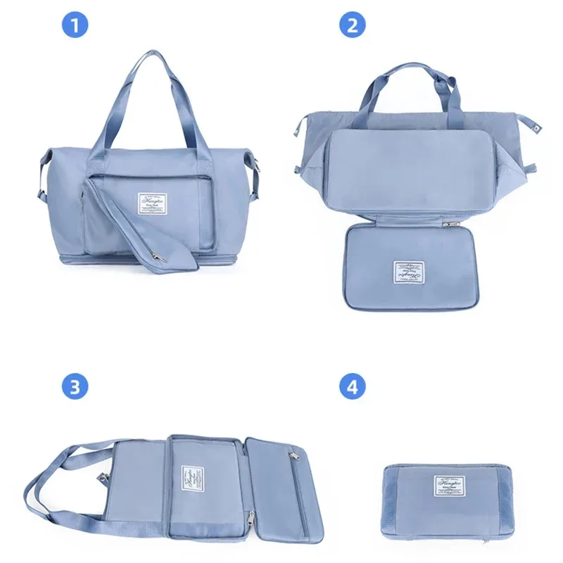 nouvelles sacoches de voyage extensibles grande capacité, organisateur de bagages, sac à main, sac de rangement de vêtements de voyage portable et pliable, imperméable