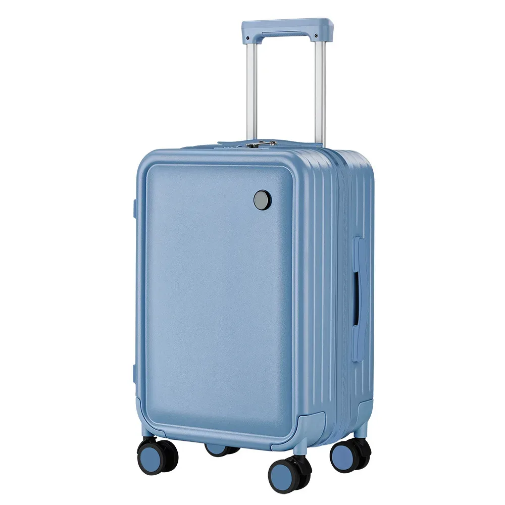 20/24 pouces chariot sac à bagages anti-chute grand sac de voyage avec roues pc combinaison serrure valise pour roues 360