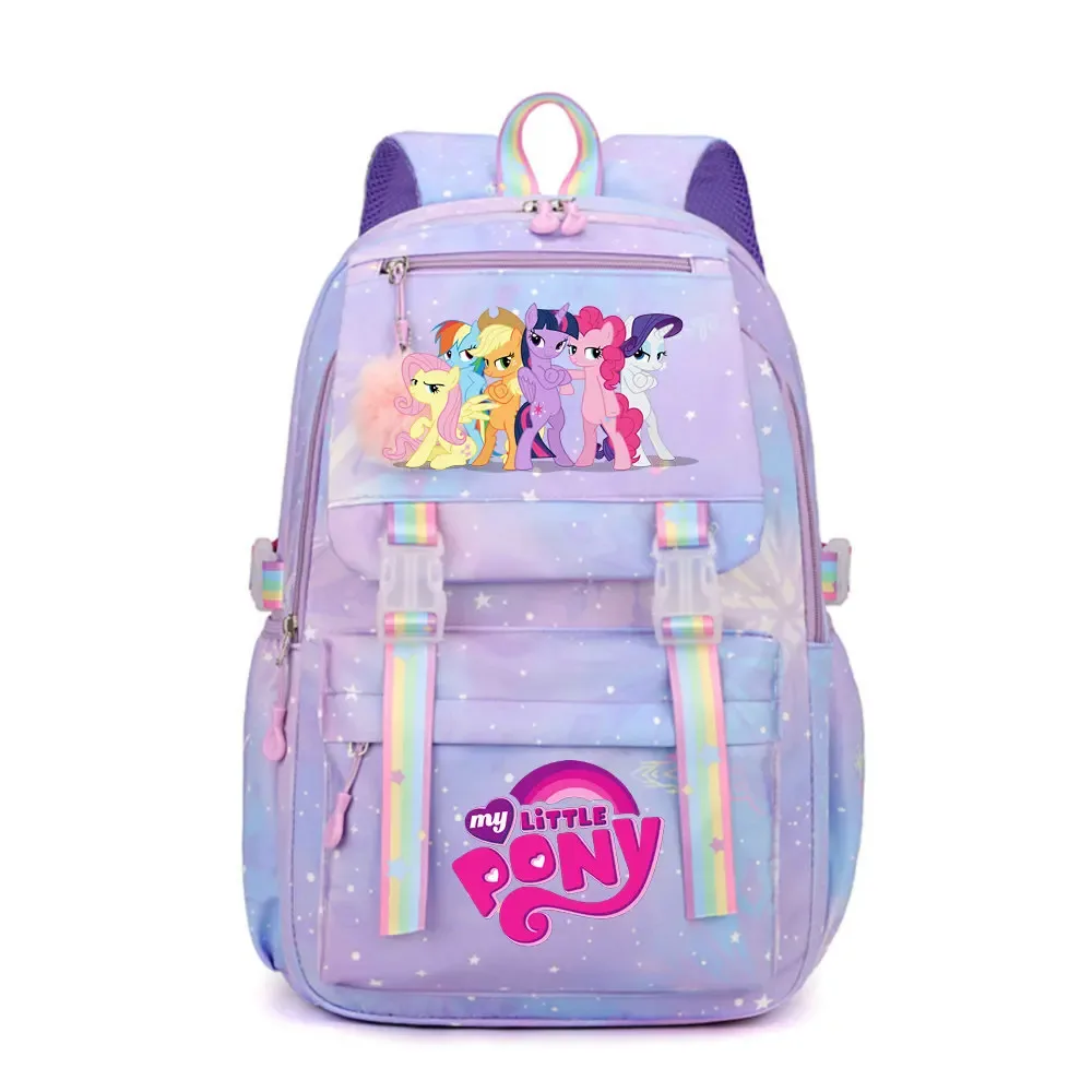 my little pony sac à dos imperméable de grande capacité pour femmes et filles, sac à dos léger pour l'école, sac à dos de voyage décontracté