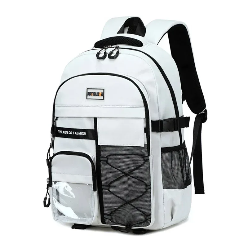 mode hommes sac à dos collégiens sac d'école sport loisirs deux sacs à bandoulière grande capacité étanche voyage sac à dos