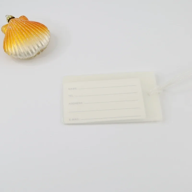 étiquette de bagage de voyage en pvc souple, 10 pièces, couleur avion, silicone, vente en gros, accessoires d'étiquette de valise, nom de sac, manchon de carte d'étiquette d'air