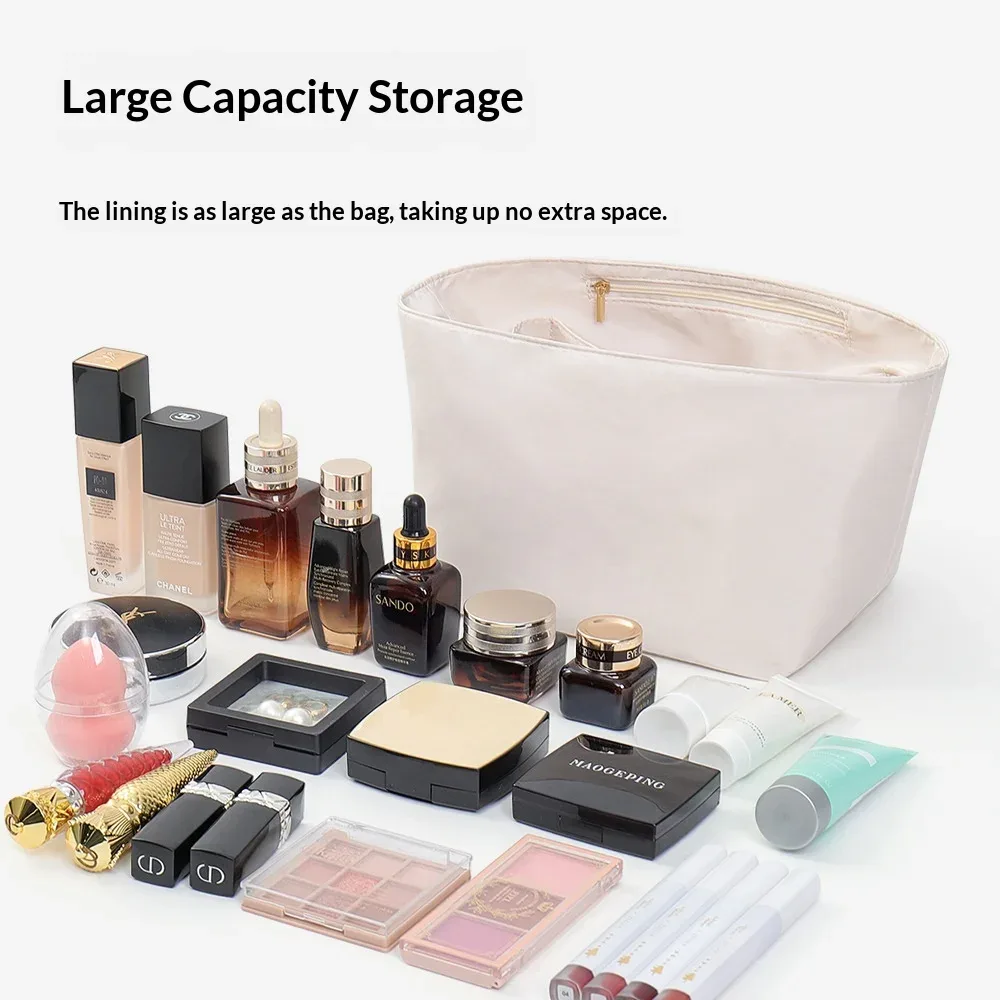 organisateur de sac en nylon pour h picotin18 22, organiseur de sac à main pour maquillage, sac intérieur de voyage, sacs cosmétiques portables