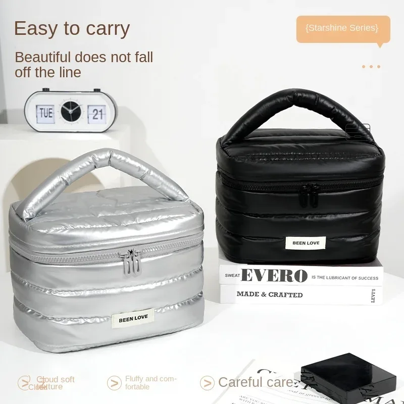 2025 nouveau design sac cosmétique sacs de maquillage portables grande capacité rouge à lèvres soins de la peau sac de rangement voyage portable femmes cadeau idéal