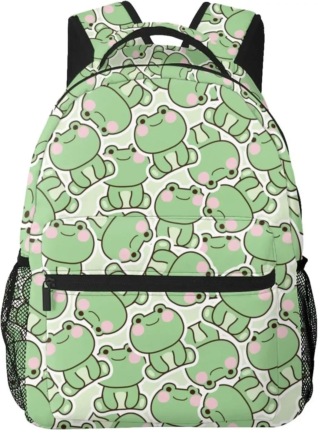 sac à dos imprimé grenouille mignon, grande capacité, sacs pour ordinateur portable, imperméable, léger, accessoires pour le travail, sac de voyage, trucs