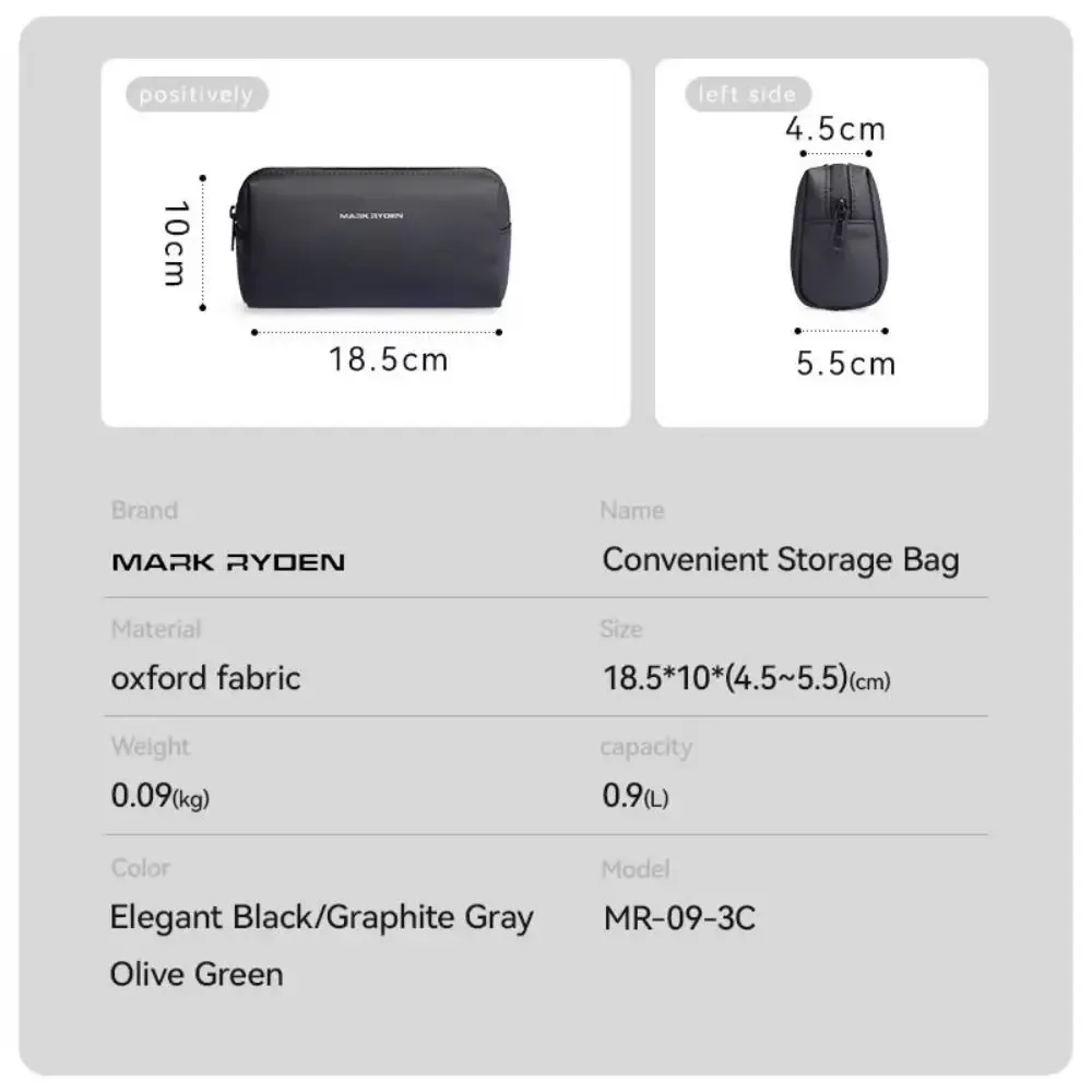 trousse de toilette de voyage durable, portable, décontracté, sac de rangement de produits numpopularité, étanche, cassé, câble de données usb