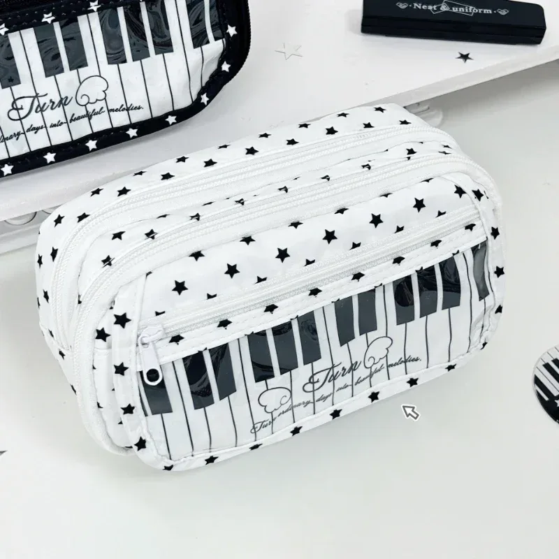 sac à dos à touches de piano à pois, sac à dos de style japonais à blocs de couleur, sac à dos en forme de piano de style scolaire, grand sac de voyage pour femmes