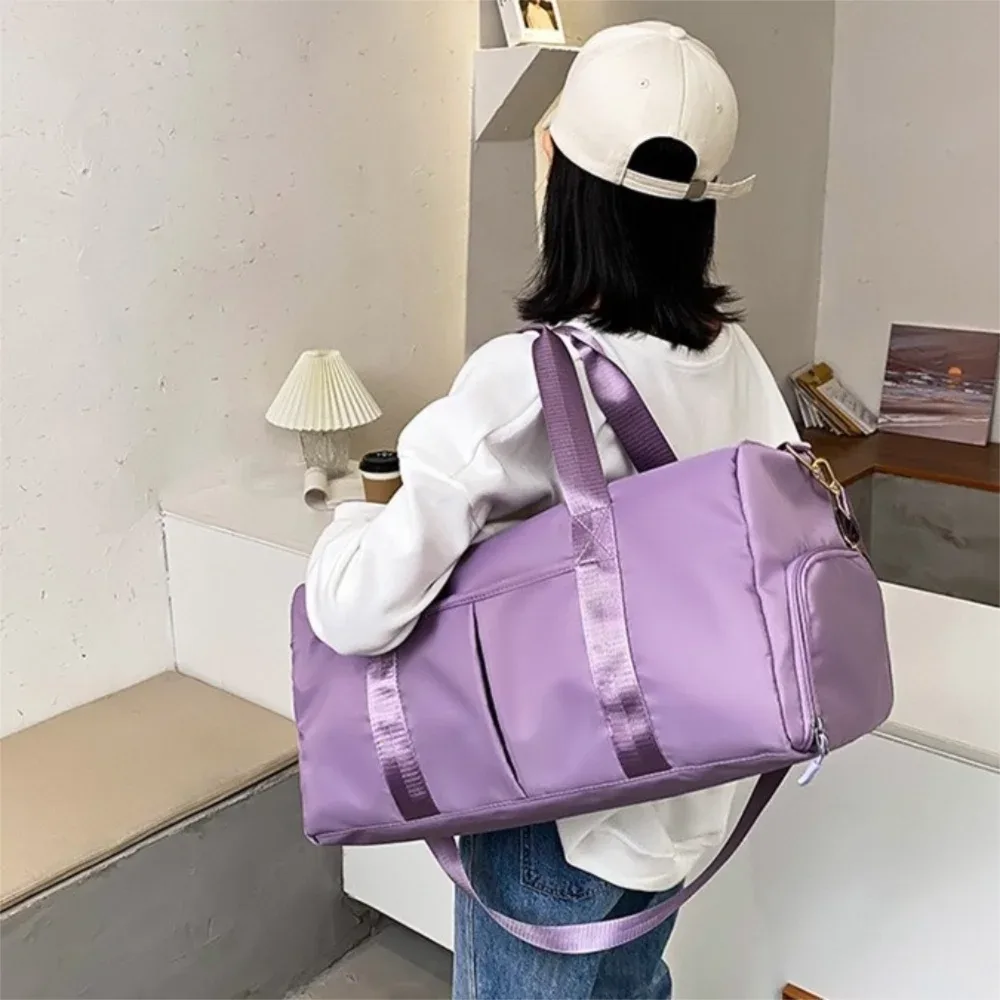 sac de voyage oxford, sac de sport multifonctionnel en nylon pour courtes distances avec compartiment à chauss