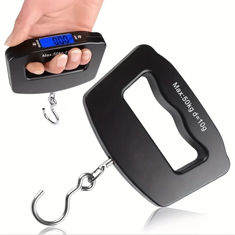 balance numérique portable pour bagages 50 kg, haute précision, électronique, avec écran lcd rétroéclairé pour valise et bagages