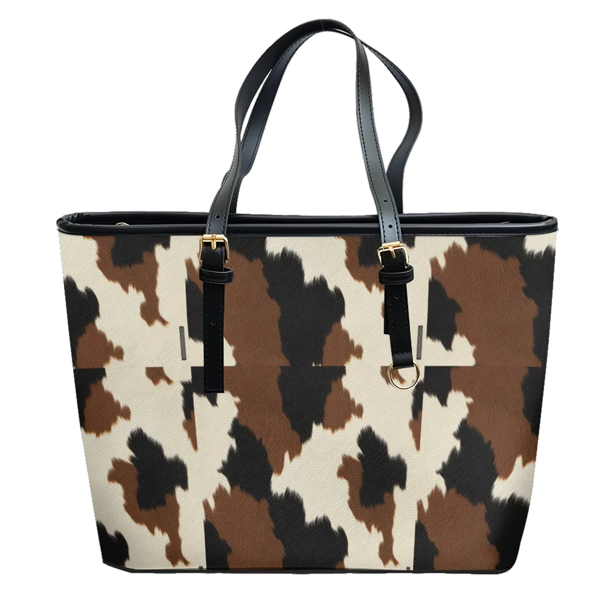 Sac à bandoulière en cuir PVC Oxford imprimé Camouflage, fourre-tout léger et étanche avec fermeture éclair, usage quotidien, sac à main Convertible pour le travail et le week-end