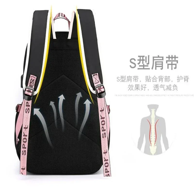 anime démon slayer tokitou muichirou sac à dos adolescents cartable usb pochette d'ordinateur hommes femmes sac à dos voyage sac à bandoulière