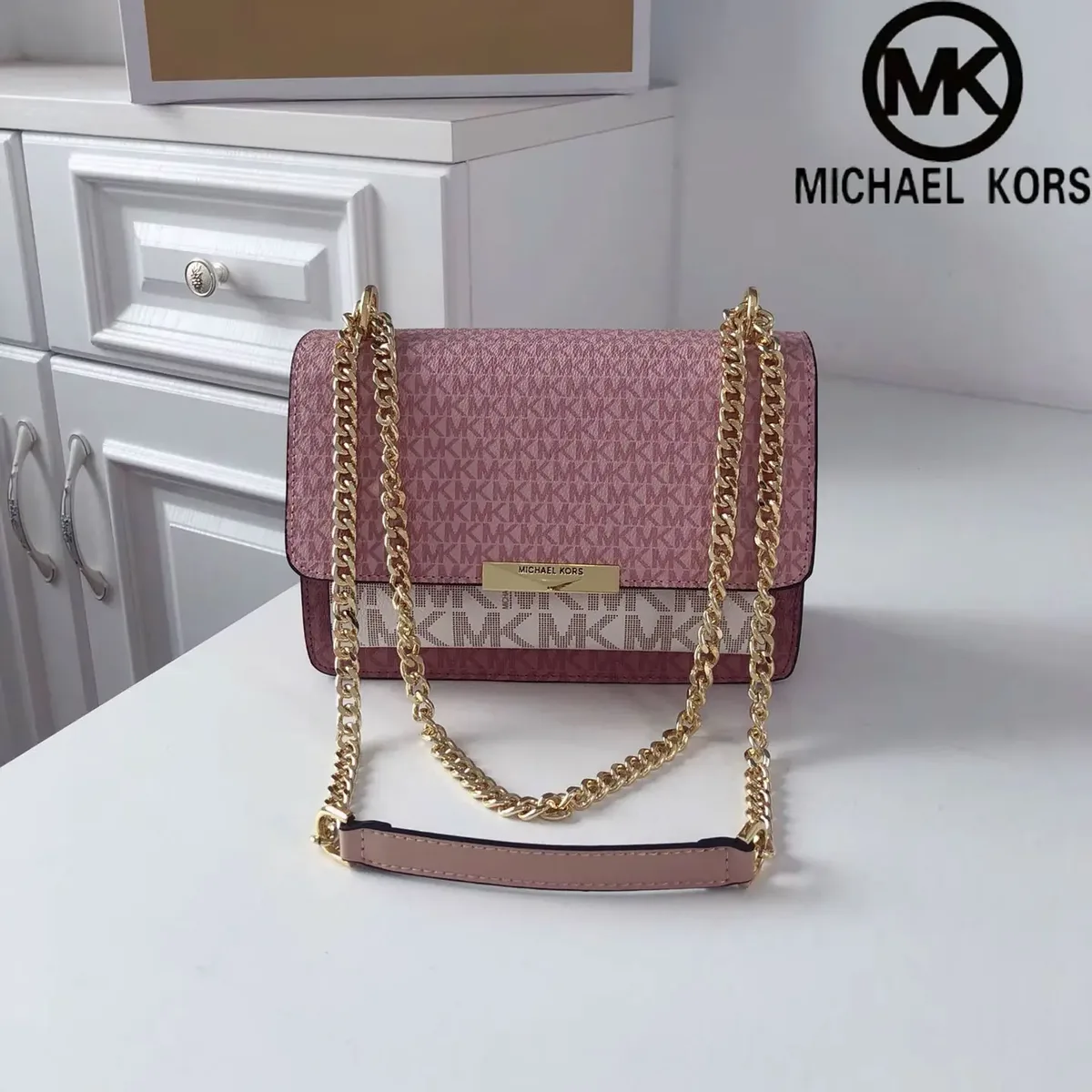 sac à bandoulière de luxe michael kors pour femmes, neuf et de haute qualité, classique, petit sac carré spécialement conçu.