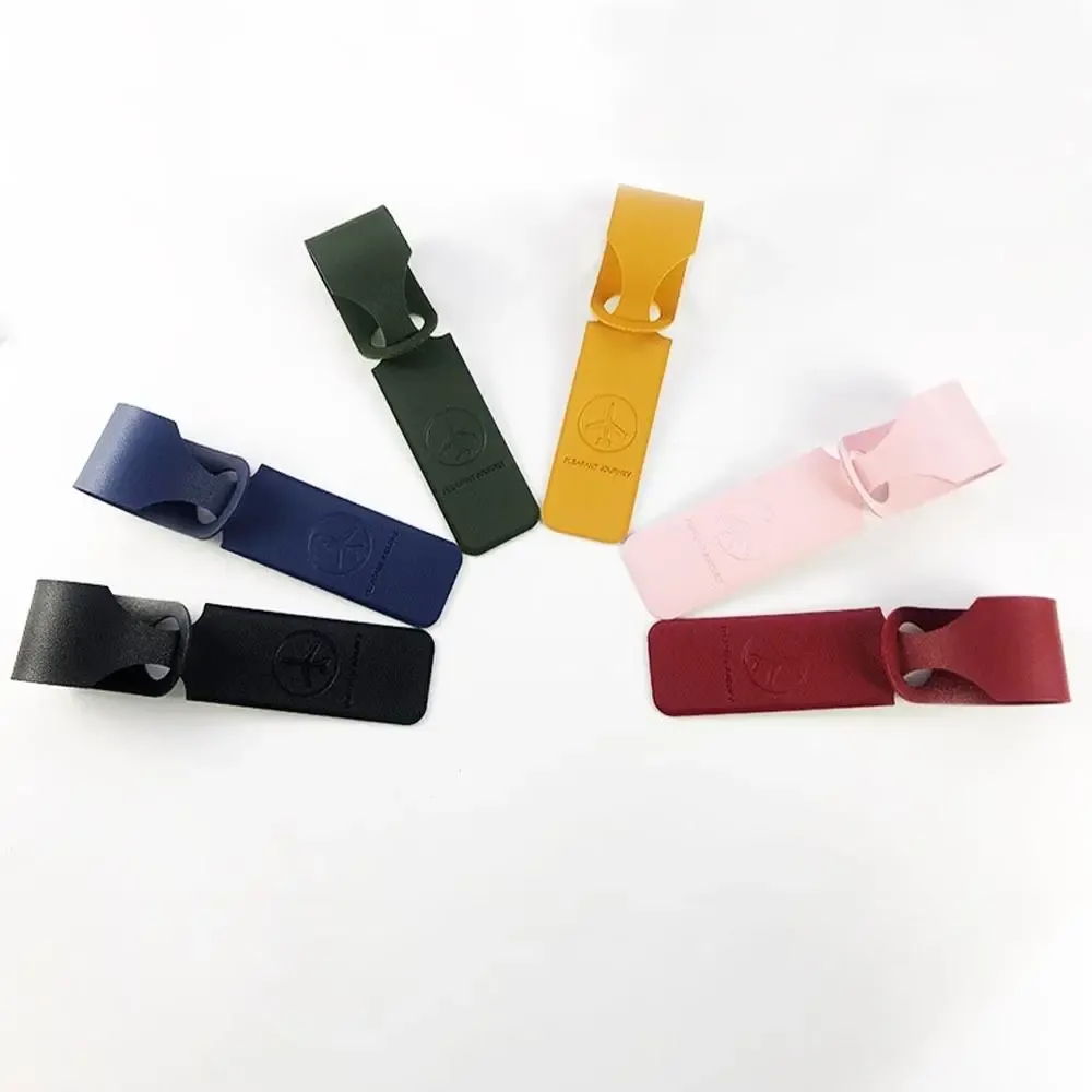 étiquette de bagage en cuir pour valise, sac à main, accessoires de voyage pour l'enregistrement à l'aéroport, étiquette de bagage pour carte d'embarquement, étiquette de bagage pour avion