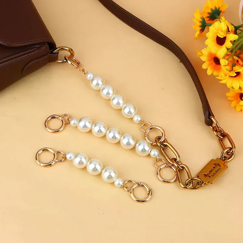 chaîne d'extension pour sac, bandoulière en perles pour sac à main, boucle de suspension, breloque chaîne diy, accessoires pour sac à bandoulière