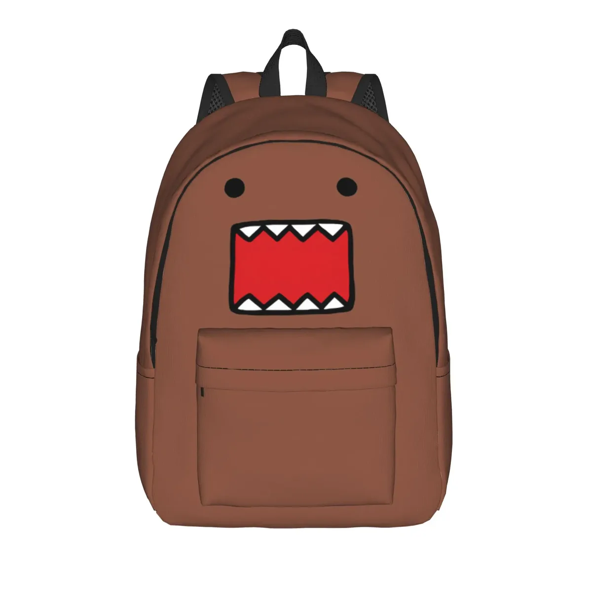 sac à dos domo kun face anime cool pour hommes et femmes, sac à dos de sport, étudiant, randonnée, voyage, meme, poupée, sac à dos de jour, sac à bandoulière pour ordinateur portable